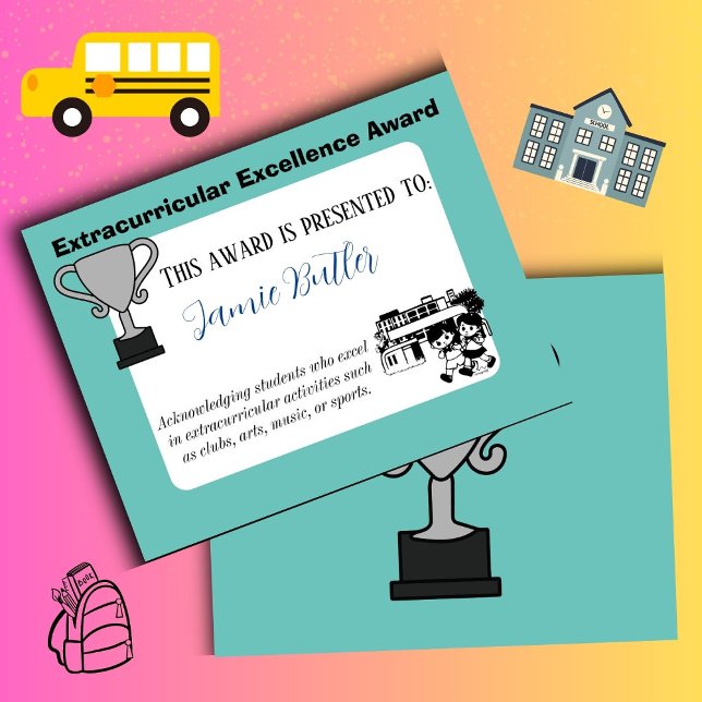 Certificat d'excellence collège (extra curricular)