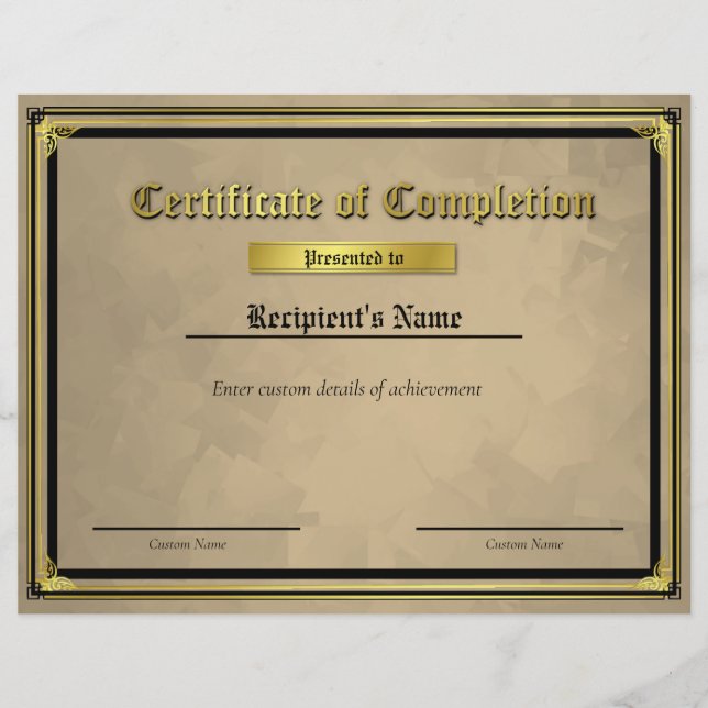 Certificat d'indicateur de ligne bleue mince perso (Devant)