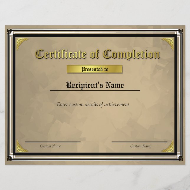 Certificat d'indicateur de ligne bleue mince perso (Devant)