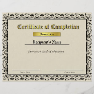 Certificat d'indicateur de ligne bleue mince perso
