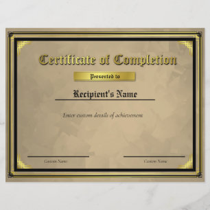 Certificat d'indicateur de ligne bleue mince perso