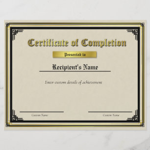 Certificat d'indicateur de ligne bleue mince perso