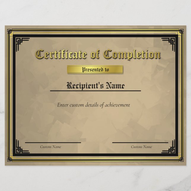 Certificat d'indicateur de ligne bleue mince perso (Devant)