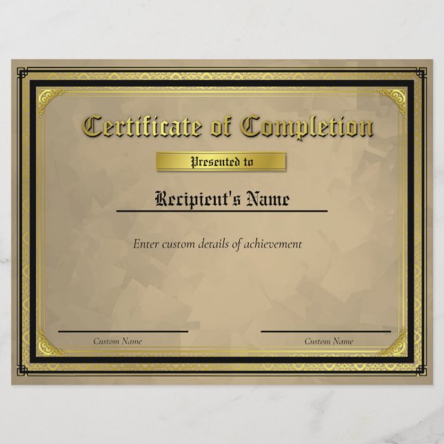 Certificat d'indicateur de ligne bleue mince perso (Devant)