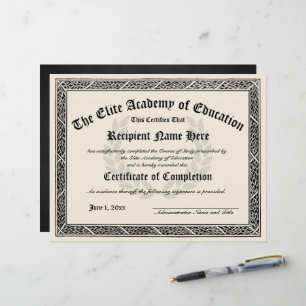 Certificat d'obtention du diplôme d'études supérie