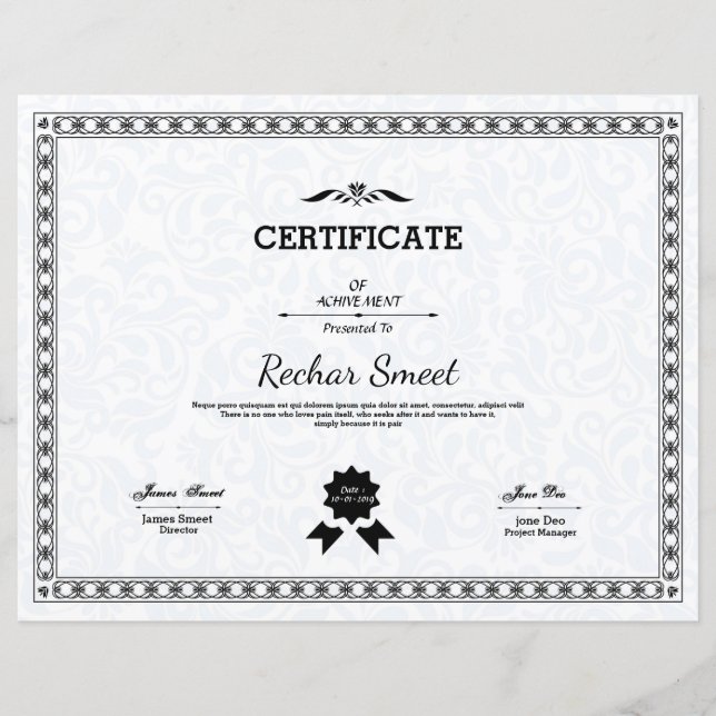 Certificat multifonction (Devant)