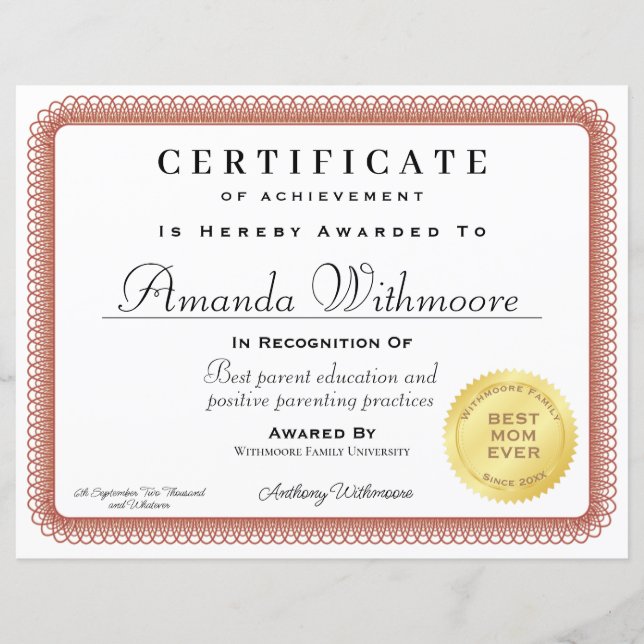 Certificat professionnel et faux diplôme (Devant)