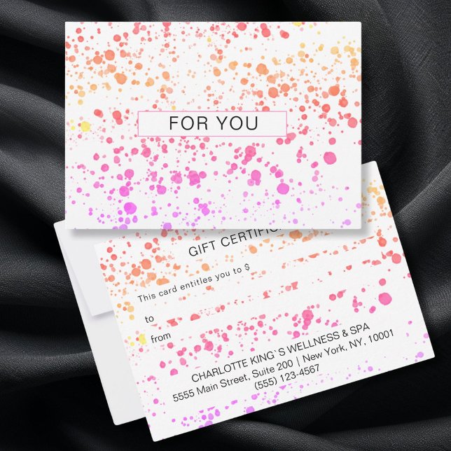 CERTIFICATE DE COMMERCE COULEUR POUR TOI (Simple, modern design. Add your data, company details in minutes. Add a pop of color and creativity )