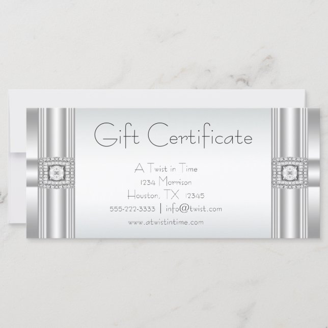 Certificats-cadeaux Certificats-cadeaux d'entrepri (Devant)