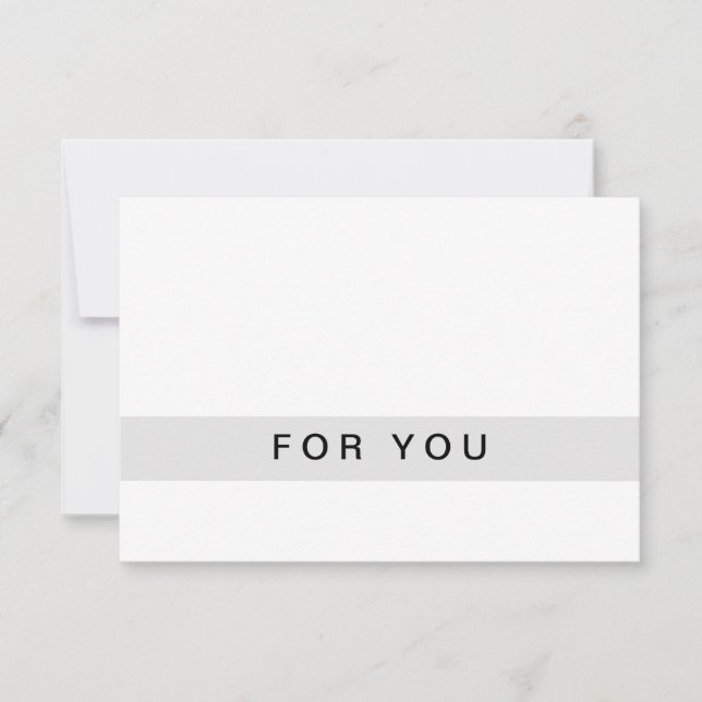 Certificats Cadeaux Modernes Carte Plat (Devant)