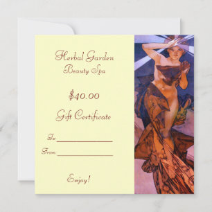 Certificats cadeaux Spa de beauté