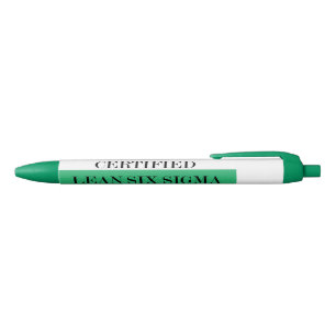Certifié se penche six stylos de ceinture verte d