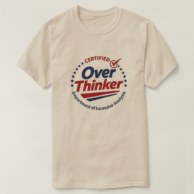 Certifié Surpenseur T-Shirt Graphique Drôle | (Design devant)
