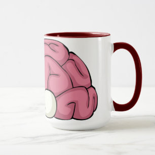 Cerveau avec la tasse de yeux