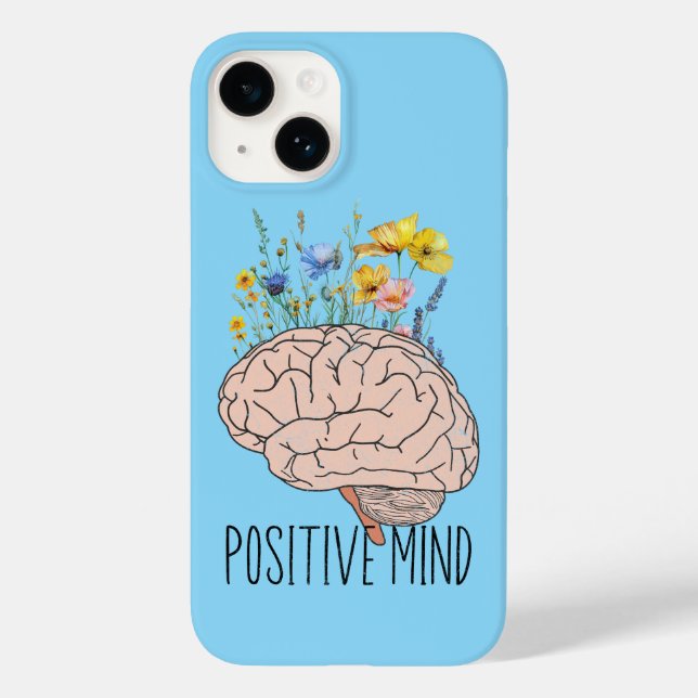 Cerveau Botanique Esprit Positif | Étui de motivat (Verso)