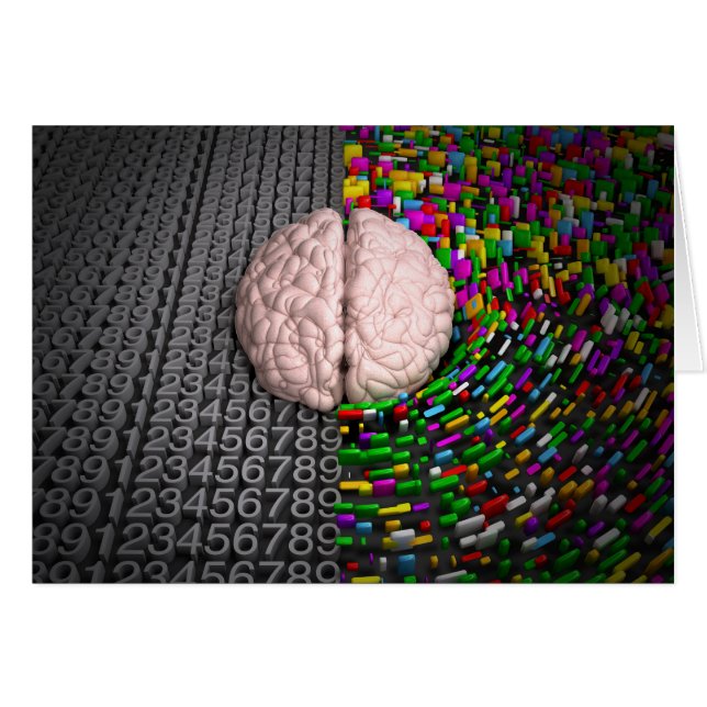 Cerveau gauche et cerveau droit (Devant horizontal)