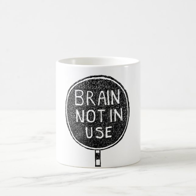 "Cerveau non utilisé" Mug (Centre)