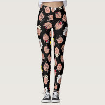 Ces Cochons poilus Signature Leggings noirs