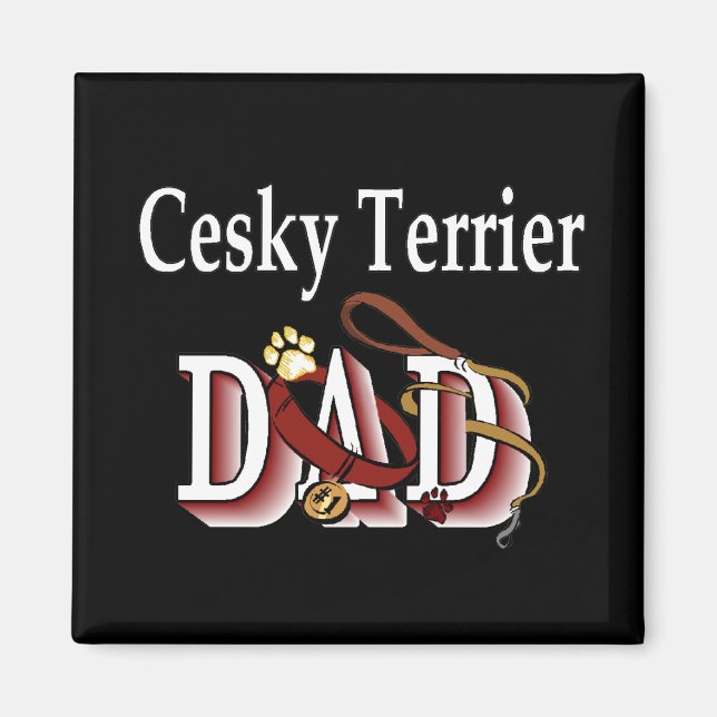 Cesky Terrier DAD Magnet (Devant)