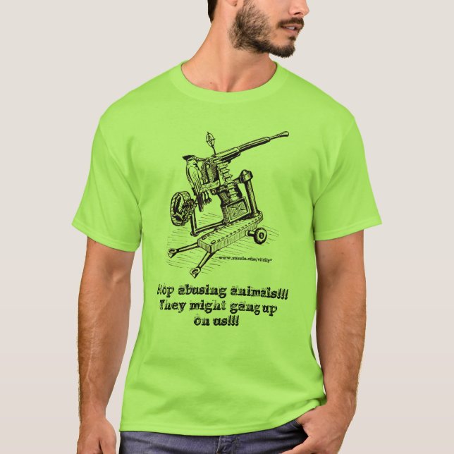 Cessez de maltraiter des animaux ! ! ! T-shirt (Devant)
