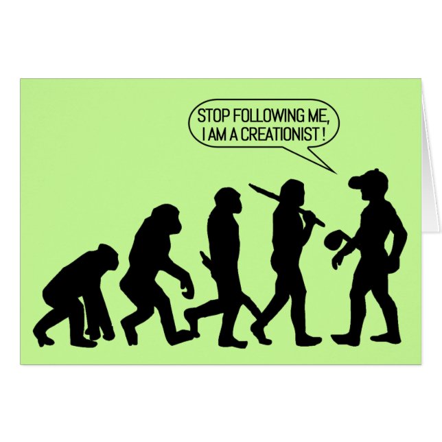 Cessez de me suivre, je suis un Creationist ! (Devant horizontal)