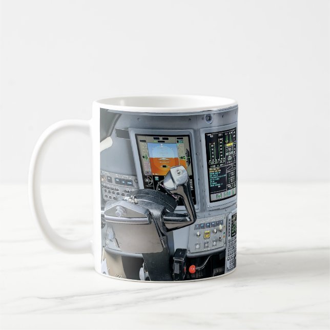 Cessna Citation Sovereign Jet Cockpit Coffee Mug (Gauche)