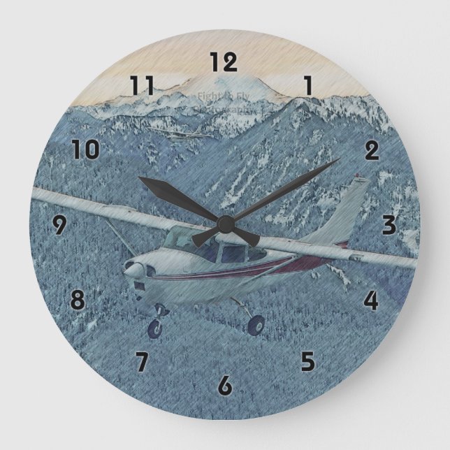 Cessna - Mt Rainier Horloge (Recto)