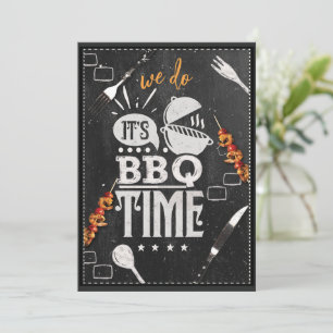 C'est à nous C'est l'heure du BBQ Invitation de fê