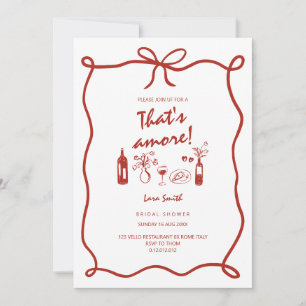 C'est Amore carte de douche de mariée italienne