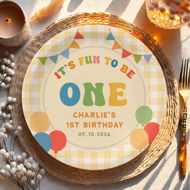 C'est amusant d'être une assiette en papier d'anni (Créateur téléchargé)