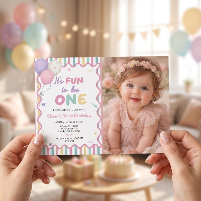 C'est amusant d'être une fille, invitation pour 1e (Créateur téléchargé)