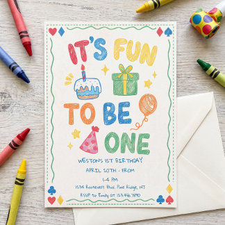 C'est amusant d'être une invitation colorée pour u