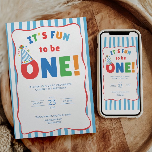 C'est amusant d'être une invitation d'anniversaire (Créateur téléchargé)