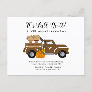 C'est automne Ya'll Fall Party Invitation