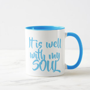 C'est bien avec mon âme tasse de café bleu clair