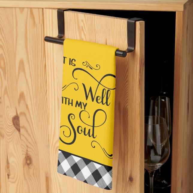 C'est bien serviette de cuisine (Pliage en tiers)