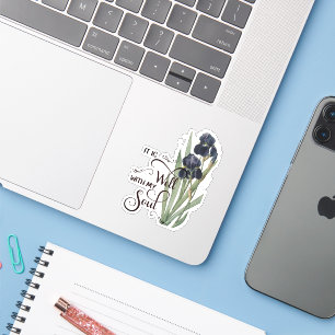 C'est bien violet iris autocollant