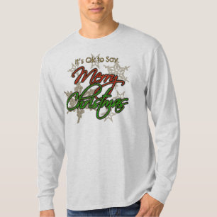 C'est bon de dire Joyeux T-shirt de Noël, Long Sl