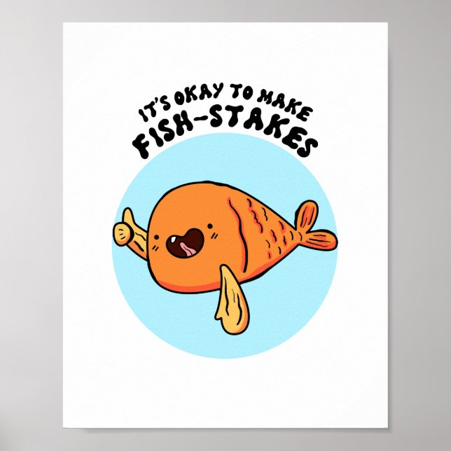 C'est bon de faire Poisson-piqûres Poster Cute Pun (Devant)