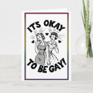 C'est bon d'être gay ! !  Carte de voeux