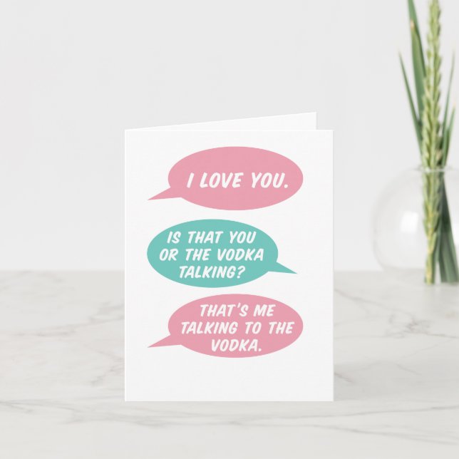C'est ça la carte de voeux de Vodka (Devant)