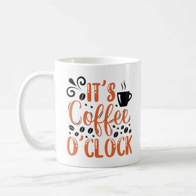 C'est Café O'clock Coffee Mug (Gauche)