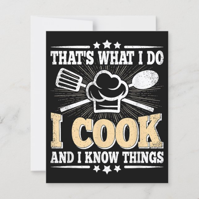 C'est ce que je fais, je cuisine et je sais que c' (Devant)