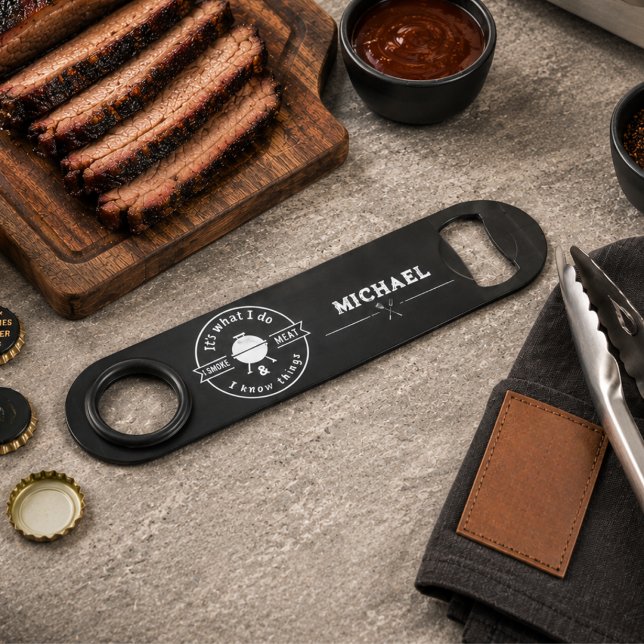 C'est ce que je fais, je fume de la viande et je s (It's What I Do I Smoke Meat & I Know Things Funny BBQ gift ideas for him husband dad grandpa smoker )