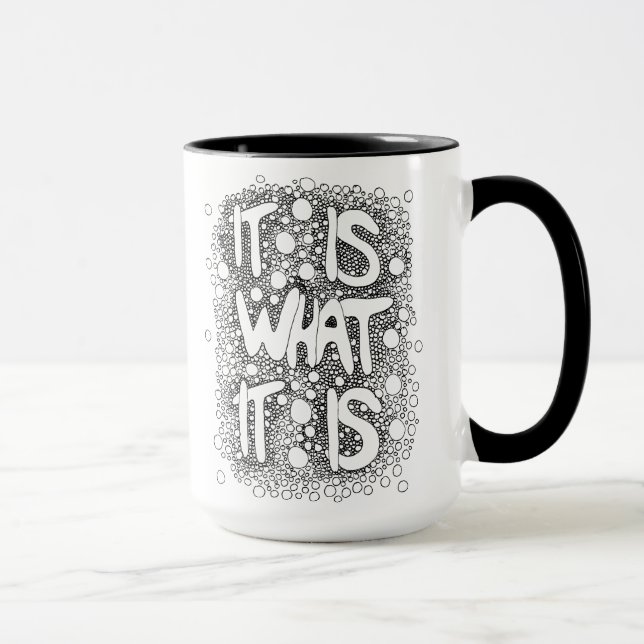 C'est ce qu'il est, Mot Art Café Mug (Droite)