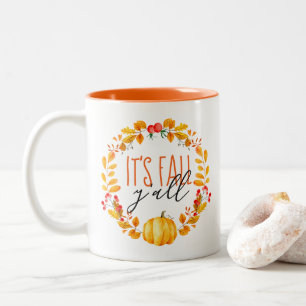 C'est Chute Y'all Citrouille Aquarelle café Mug