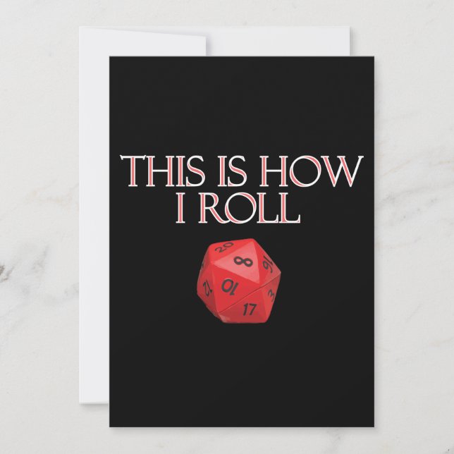C'Est Comme Ça Que Je Roule Dice RPG Dice Drôle (Devant)