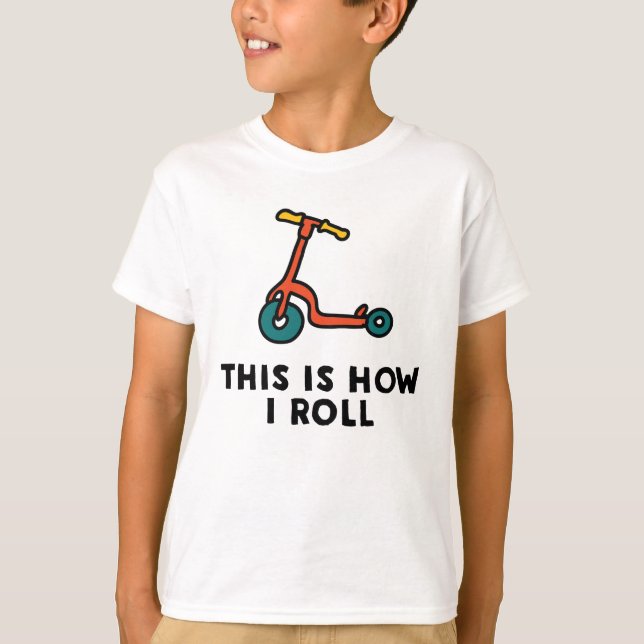 C'est comment je roule le T-shirt de scooter drôle (Devant)