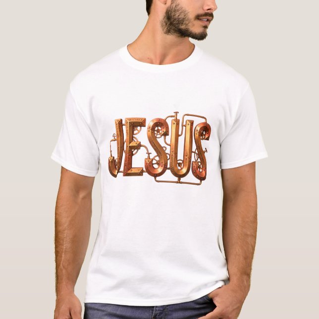 C'est cool, ça? Un T-Shirt steampunk Jésus (Devant)