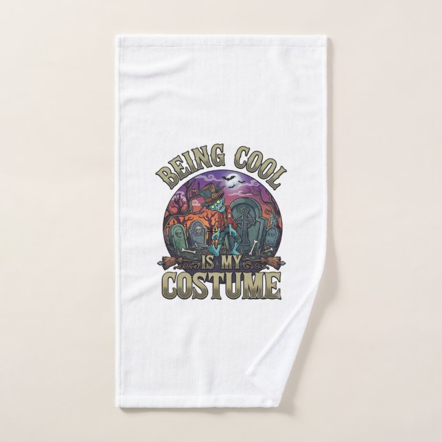 C'est Cool C'est Costume Halloween Zombie Cimetièr (Serviette à main)